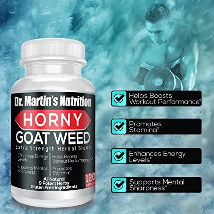 Super Strength 1000mg Horny Goat Weed 120 Capsules