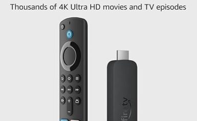 Like-New Amazon Fire TV Stick 4K streaming device, more than 1.5 million movies and TV episodes, supports Wi-Fi 6, watch free & live TV